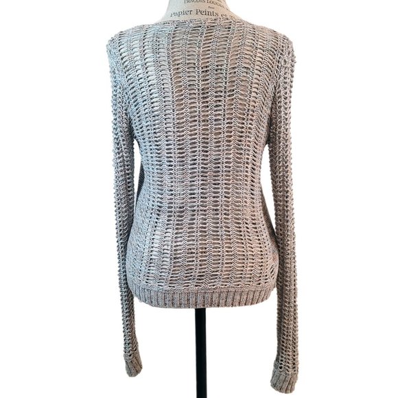 Hem & Thread Open Knit Multi-Colored Sweater - Picture 5 of 11